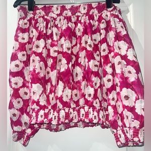 Cutest floral off shoulder crop top